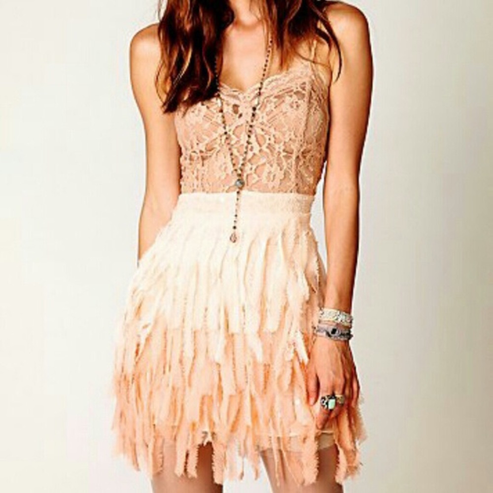 Free people sequin lace slip dress - Picture 1 of 5